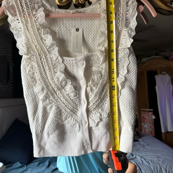 Anthropologie pilcro crafted bib sweater tank size xs - Picture 10 of 12